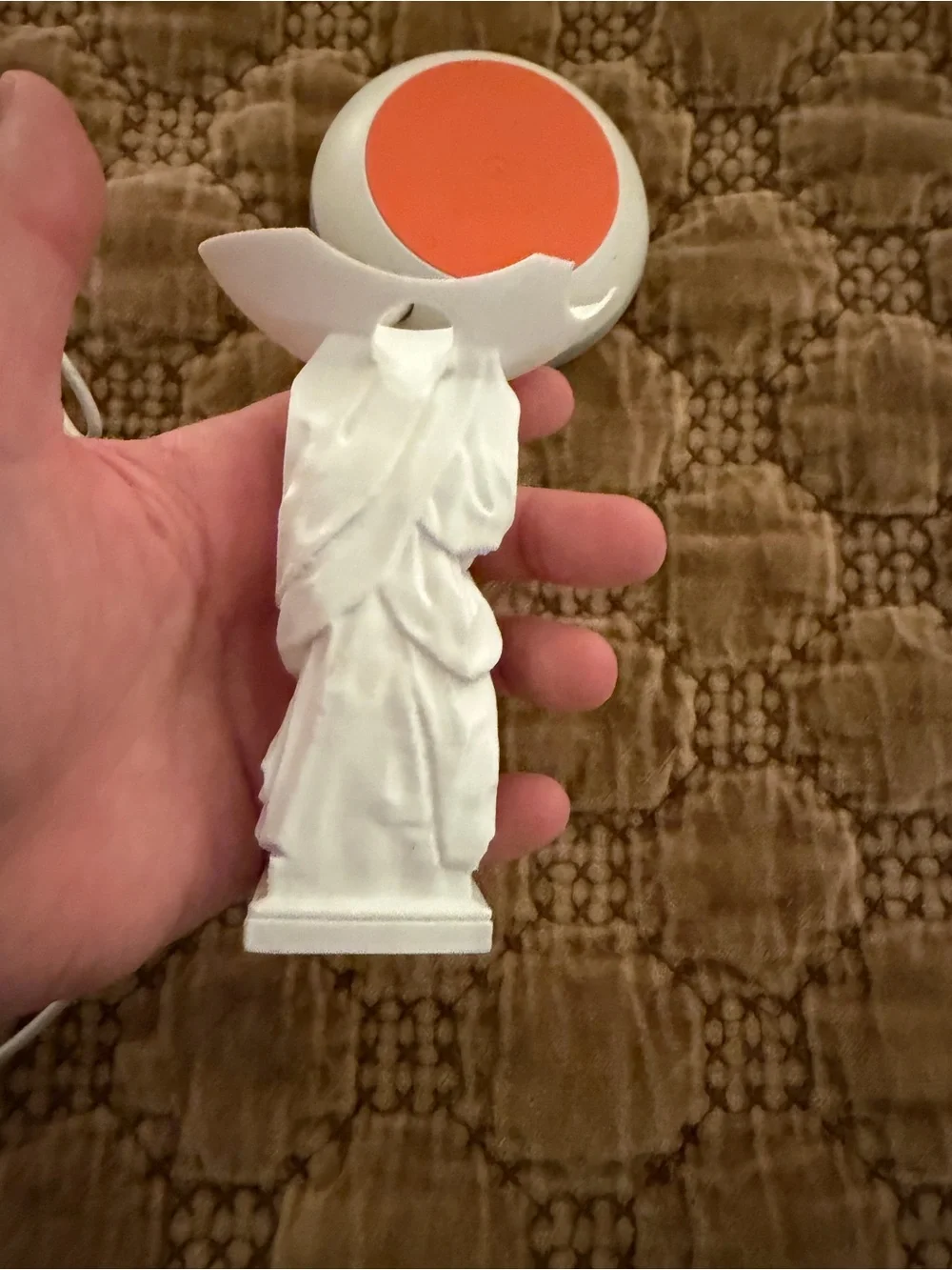 Google Home Speaker with Roman Decorative Stand